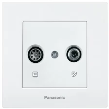 Розетка телевизионная Panasonic Arkedia Slim белый (wntc04602wh-ru)