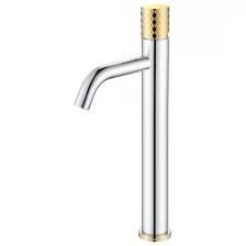 Boheme Смеситель для раковины Boheme STICK CHROME DIAMOND GOLD 122-CRG