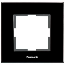 Рамка Panasonic Karre Plus WKTF08013GG-RU декоративная 1x стекло черный упак.1шт