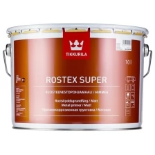 Грунт по металлу TIKKURILA Rostex Super матовый красно-коричневый 1 л.