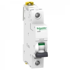 iC60N 1P 0.5А Автоматический выключатель 1-полюсный, 0.5А, 6кА (хар-ка C) Schneider Electric, A9F74170